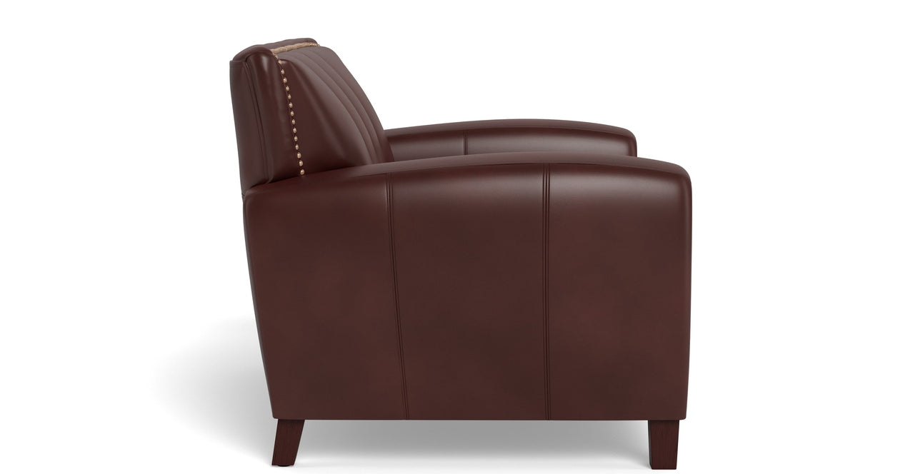 Weldon Leather Sofa Collection, Raisin Brown
